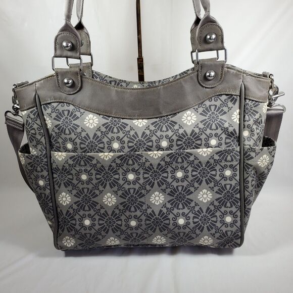 Petunia Pickle Bottom Large Satchel Diaper Bag With Changing Pad - Picture 3 of 10